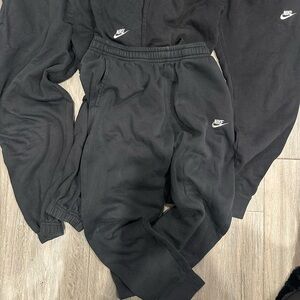 Nike black  Kids' Fleece Joggers Trio - Logo Detail